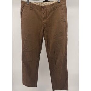 Pendleton Men's Brown‎ Chinos Flat Front Cotton Pants Size 33